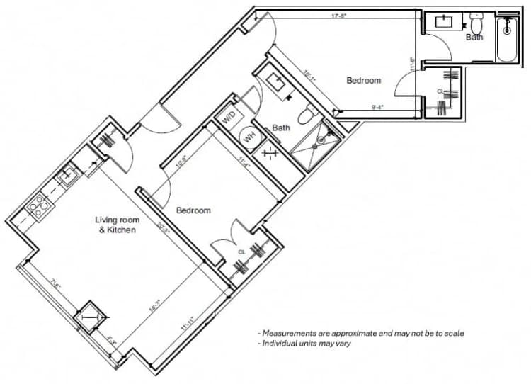 Cincinnati apartments for rent - image - 2BR 2D