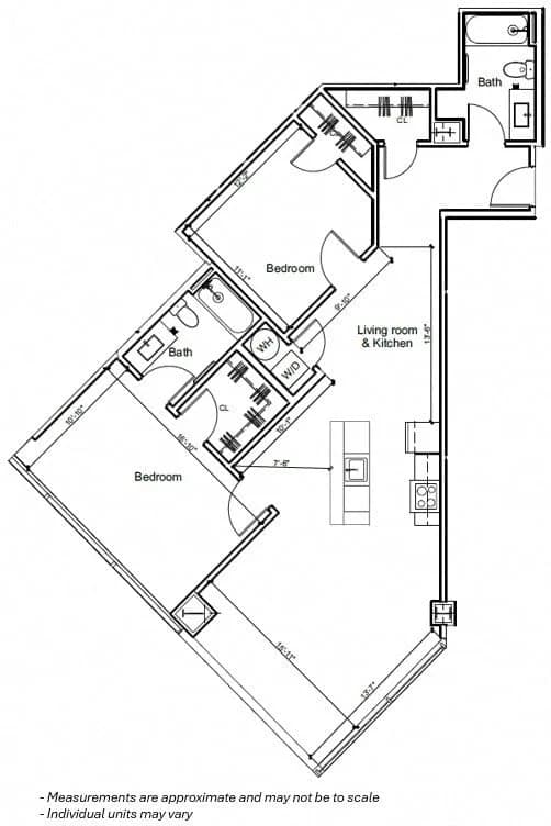 Cincinnati apartments for rent - image - 2BR 2C