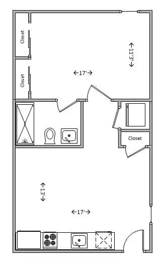 Cincinnati apartments for rent - image - Hogan 17-2A.JPG