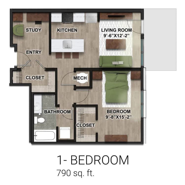 Cincinnati apartments for rent - image - 2630 SV 1BR.jpg
