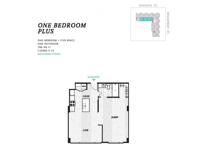 Cincinnati apartments for rent - image - One Bedroom Plus