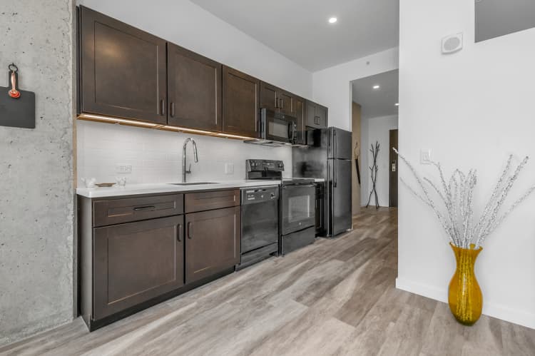 Cincinnati apartments for rent - image - open kitchen at The Blonde apartments
