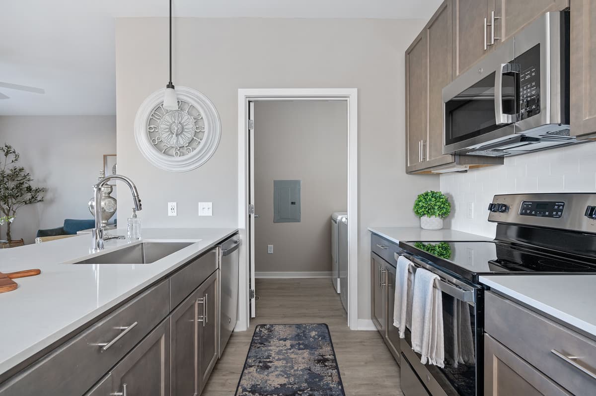 Cincinnati apartments for rent - image - Kitchen to Laundry Room