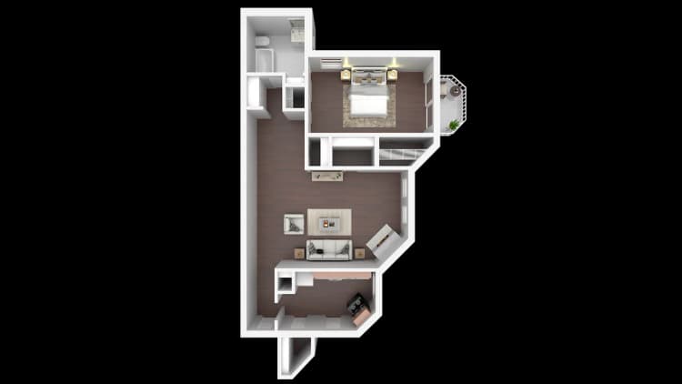 Cincinnati apartments for rent - image - Flat 101 Floor Plan