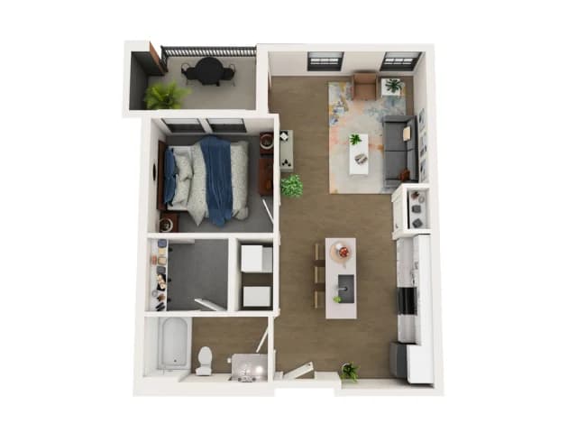 Cincinnati apartments for rent - image - Apartment Home C Floorplan View