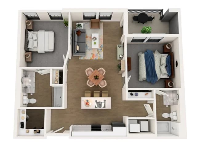 Cincinnati apartments for rent - image - Apartment Home A Floorplan View