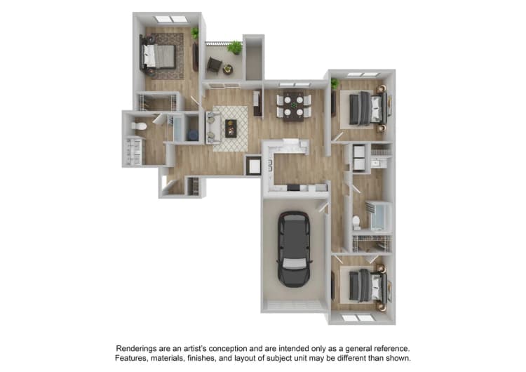 Cincinnati apartments for rent - image - 3 Bedroom | 2 Bath | 1422 SF