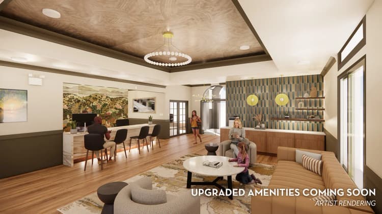 Cincinnati apartments for rent - image - Renovated Clubhouse Rendering
