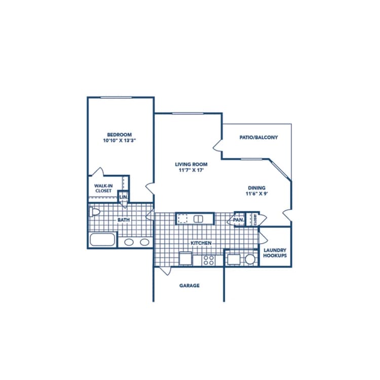 Cincinnati apartments for rent - image - 1 Bedroom | 1 Bath | 910 SF