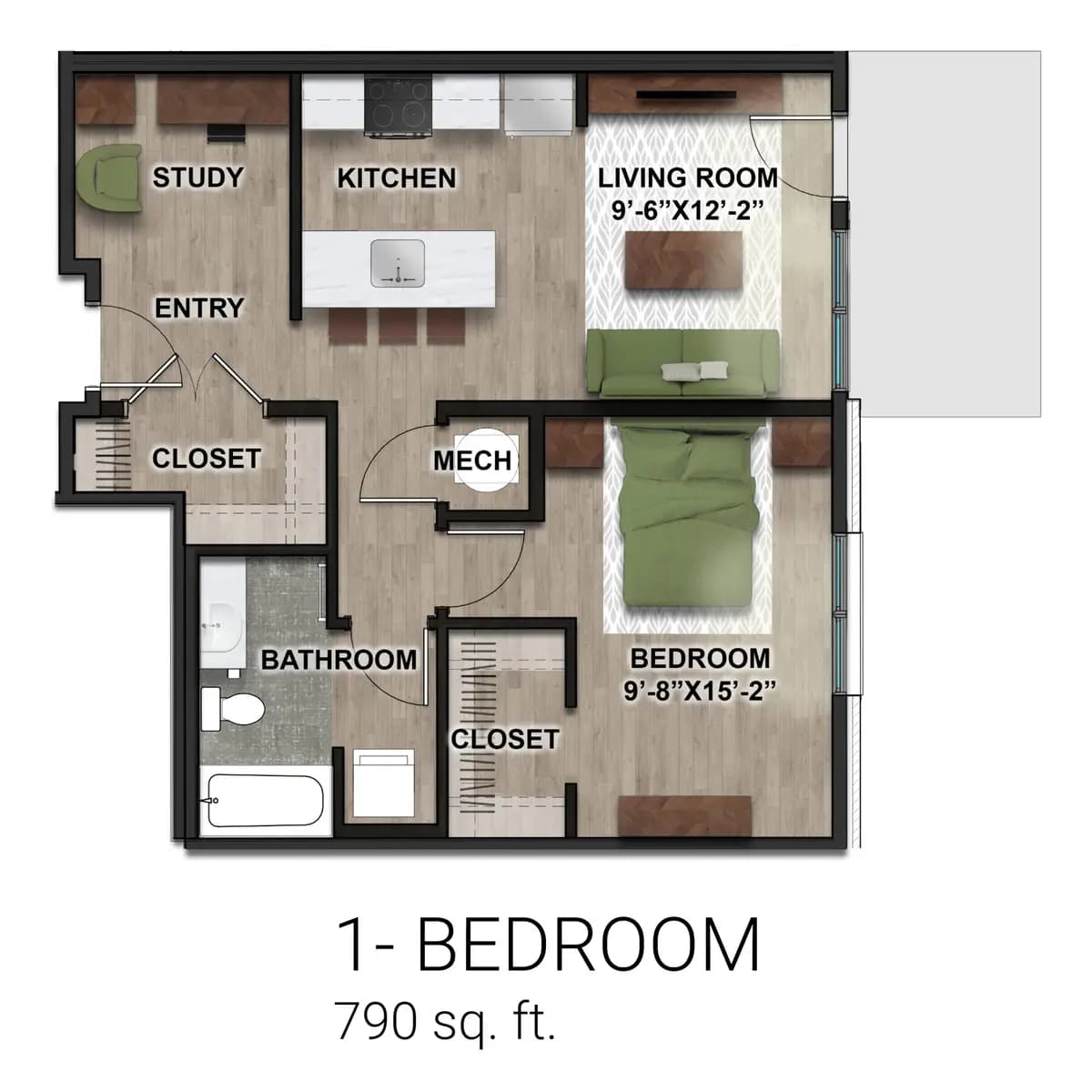 undefined apartments for rent - image - 2630 SV 1BR.jpg - 3