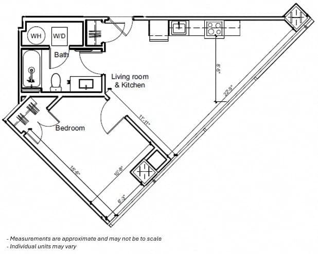 Cincinnati apartments for rent - image - 1BR 1B