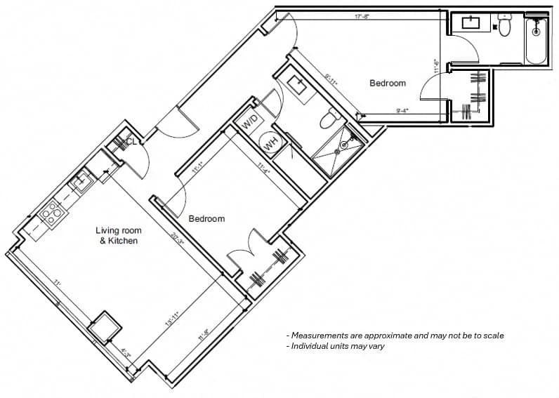 Cincinnati apartments for rent - image - 2BR 2D