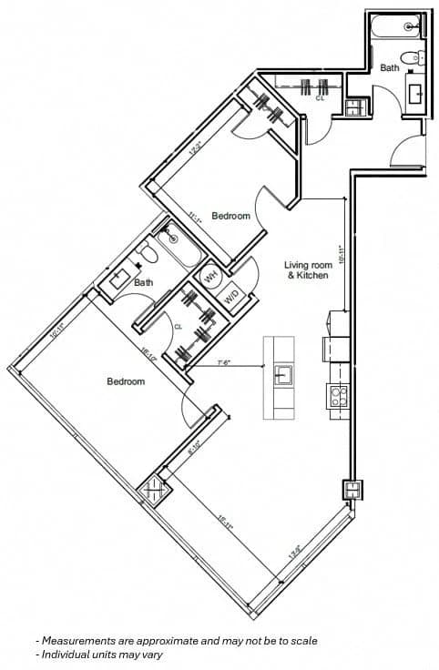 Cincinnati apartments for rent - image - 2BR 2C