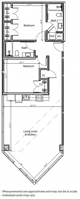 Cincinnati apartments for rent - image - 2BR 2H