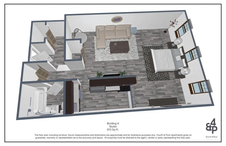 Cincinnati apartments for rent - image - 4th and Plum- BldgA 0BR floor plan061323114803435390.jpg