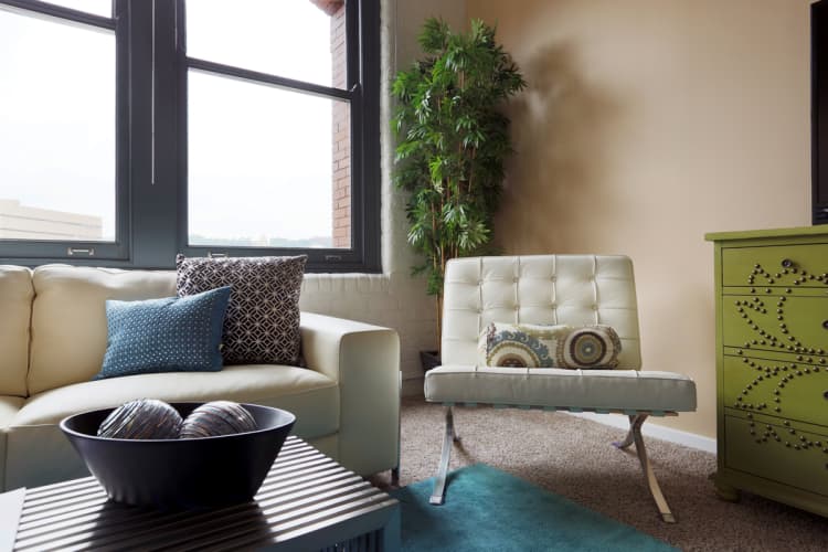 Cincinnati apartments for rent - image - East 8 Lofts living room