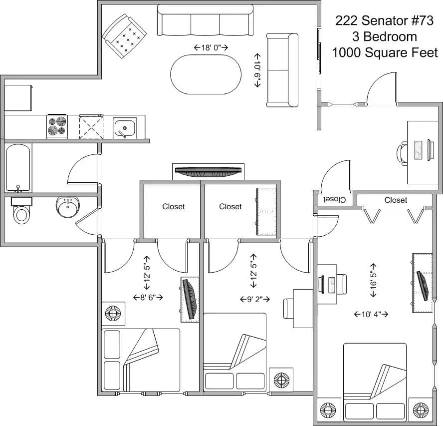 Cincinnati apartments for rent - Property image - Clifton Square - 2