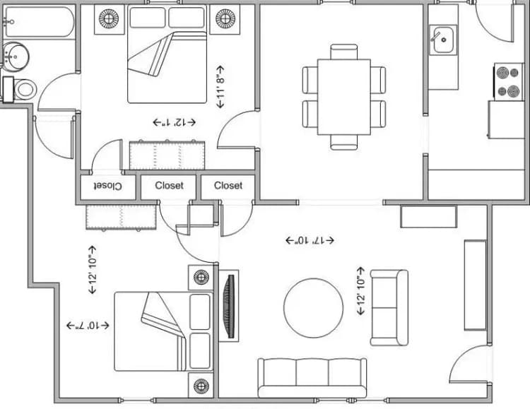 Cincinnati apartments for rent - image - RW 1BR + Den.jpg