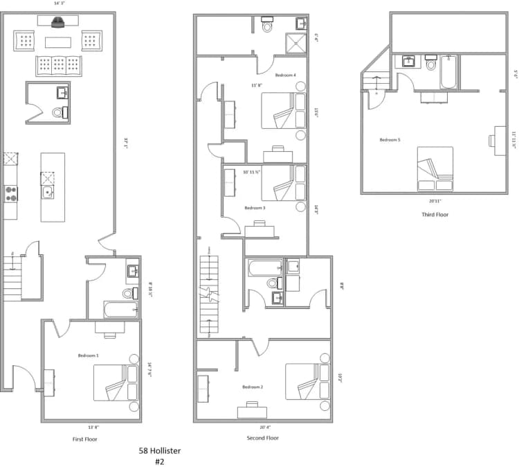 Cincinnati apartments for rent - image - 58 Hollister Unit 2 Floor Plan.jpg