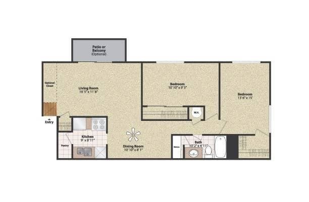 Cincinnati apartments for rent - image - Two Bedroom