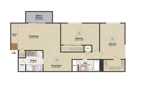 Cincinnati apartments for rent - image - Two Bedroom