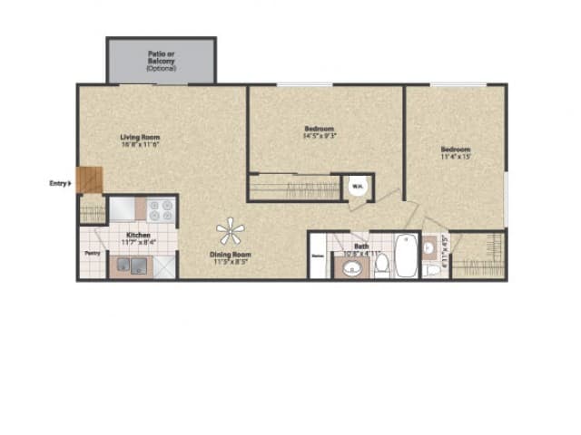 Cincinnati apartments for rent - image - Two Bedroom