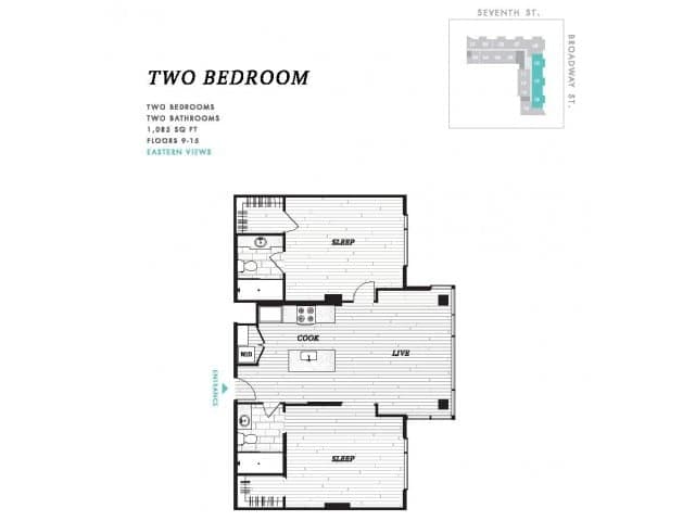 Cincinnati apartments for rent - image - Two Bedroom