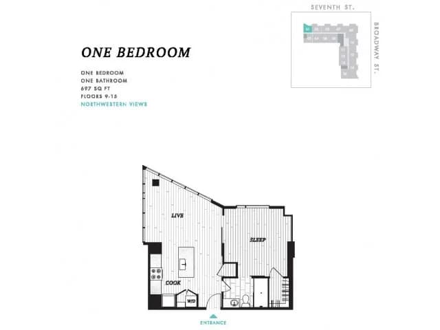 Cincinnati apartments for rent - image - One Bedroom