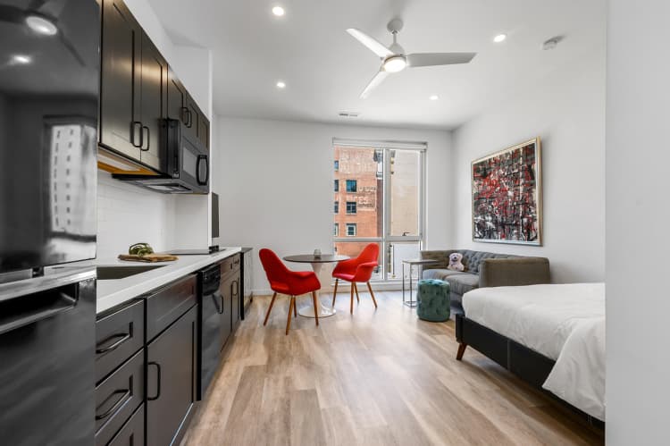 Cincinnati apartments for rent - image - studio floorplan at The Blonde