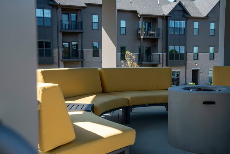Cincinnati apartments for rent - image - Gazebo and Fire Place at Vicinity Apartments