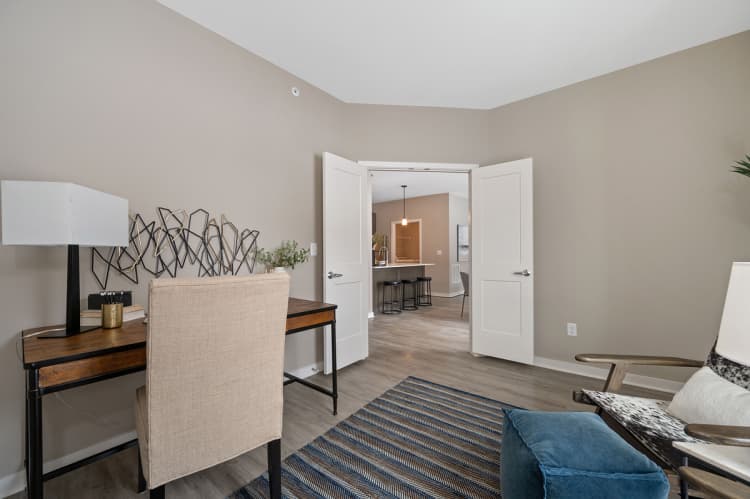 Cincinnati apartments for rent - image - Den to Kitchen Layout at Vicinity