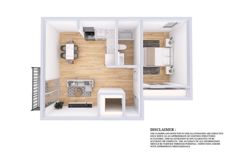 Cincinnati apartments for rent - image - Clough Floorplan