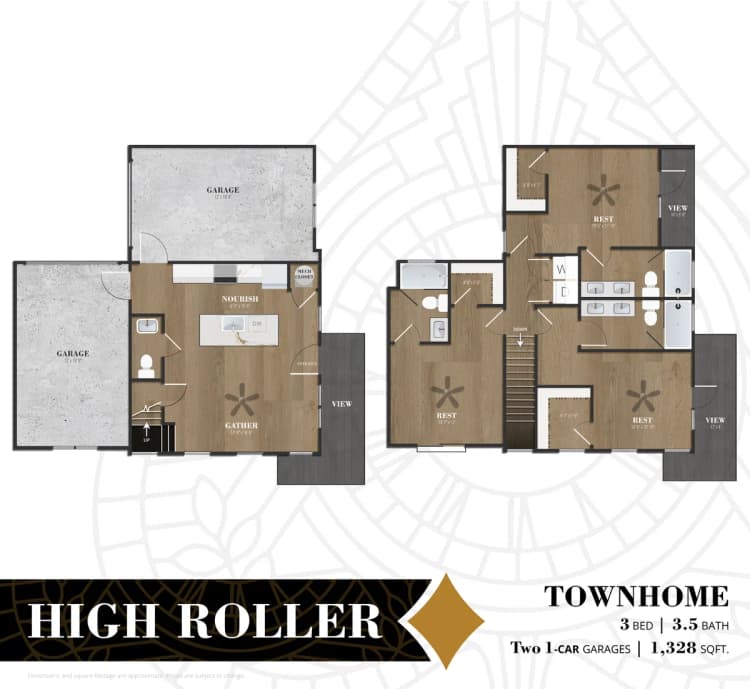 Cincinnati apartments for rent - image - FLOORPLANS_F52_townhomes__digital_High Roller.png