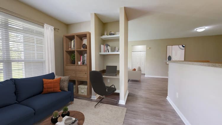 Cincinnati apartments for rent - image - Living Room with Study