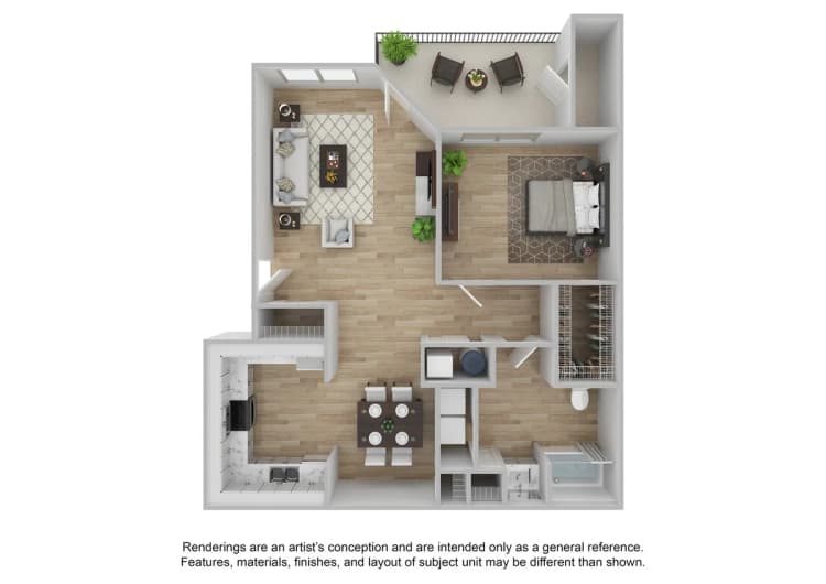 Cincinnati apartments for rent - image - 1 Bedroom | 1 Bath | 842 SF