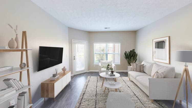 Cincinnati apartments for rent - image - Renovated Living Room
