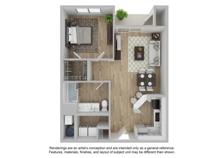 Cincinnati apartments for rent - image - 1 Bedroom | 1 Bath | 708 SF