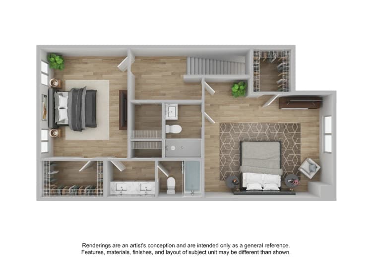 Cincinnati apartments for rent - image - 2 Bedroom | 2.5 Bath | 1752 SF