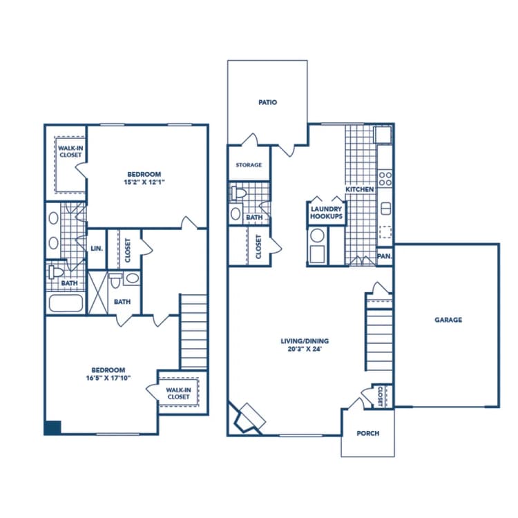 Cincinnati apartments for rent - image - 2 Bedroom | 2.5 Bath | 1752 SF