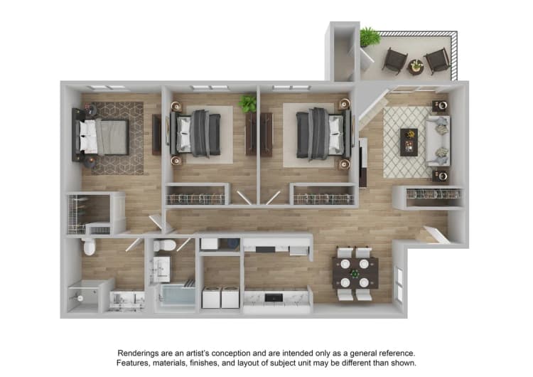 Cincinnati apartments for rent - image - 3 Bedroom | 2 Bath | 1392 SF