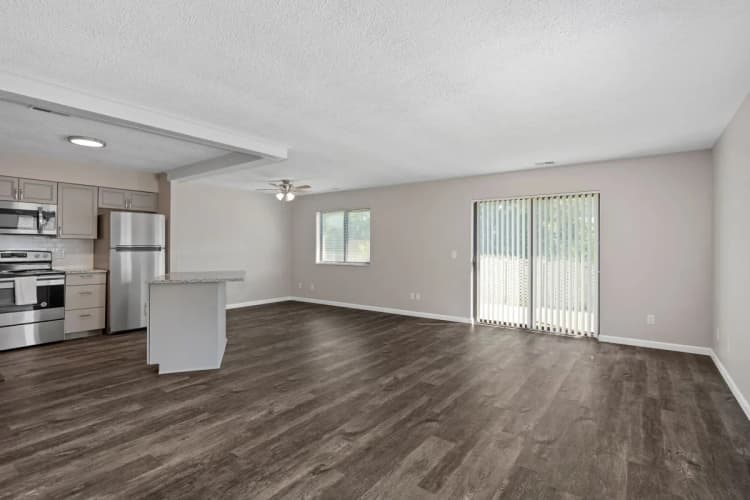 Cincinnati apartments for rent - image - Skyridge Apartment Homes - Living Room & Kitchen 1.webp