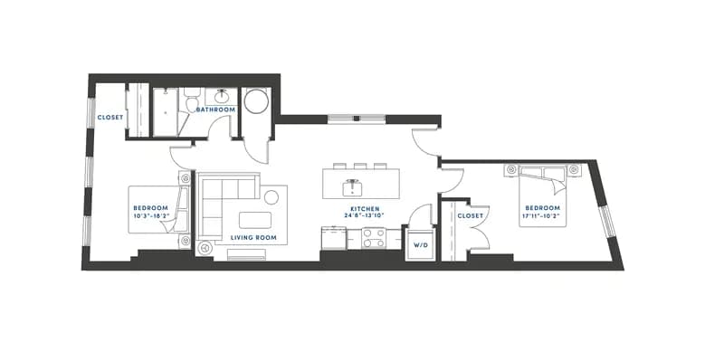 undefined apartments for rent - image - 1810 vine Unit 201.webp