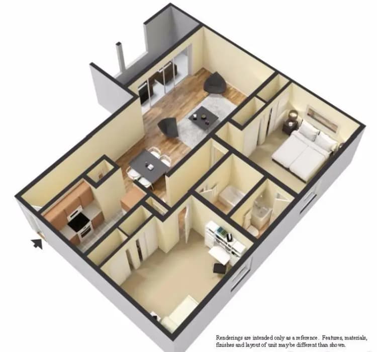 undefined apartments for rent - image - WGP_3D_2 Bed 1 Bath Chestnut.jpg