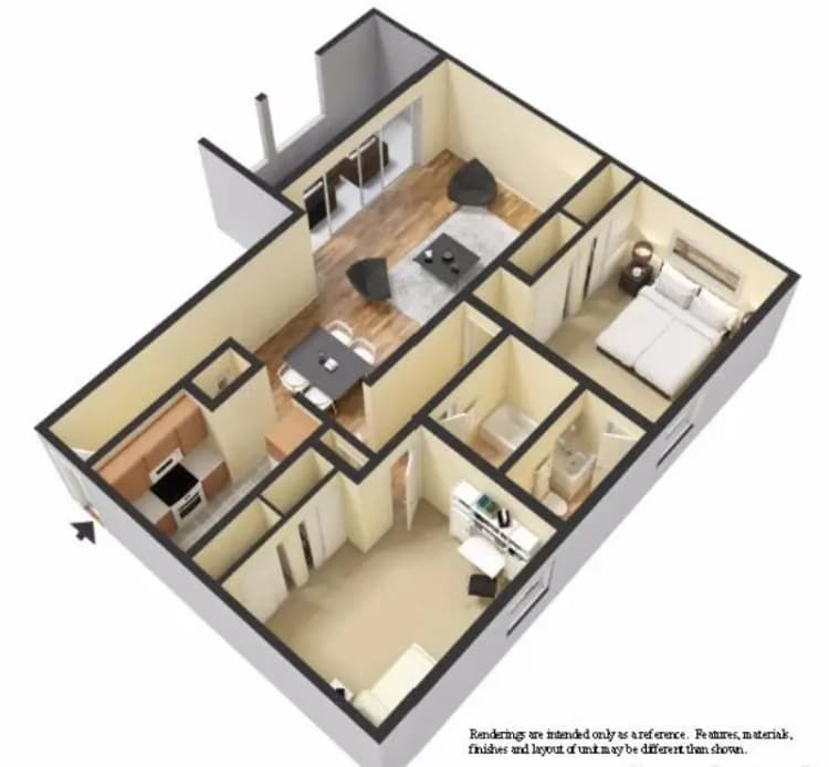 undefined apartments for rent - image - WGP_3D_2 Bed 2 Bath Maple.jpg