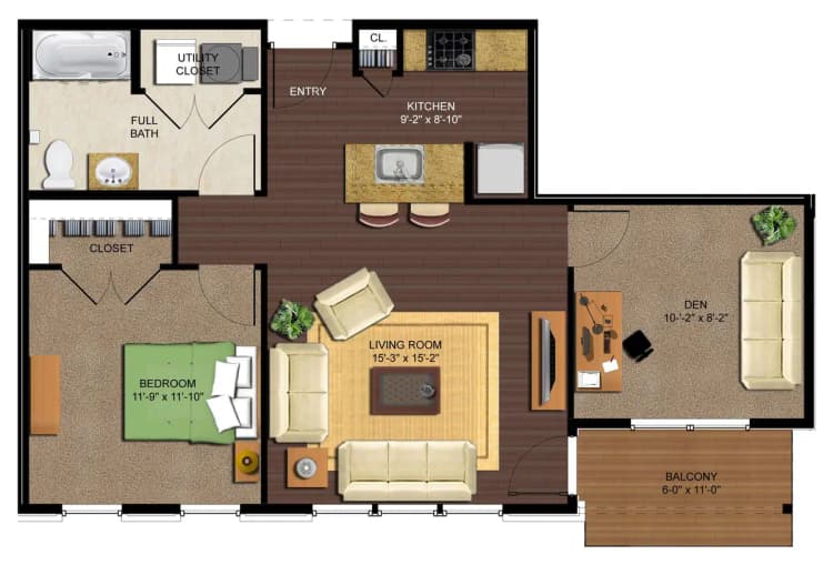undefined apartments for rent - image - VOV- 1BR + Den Model E floor plan.jpg