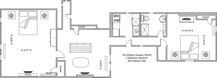 undefined apartments for rent - image - Model B Floor plan.jpg