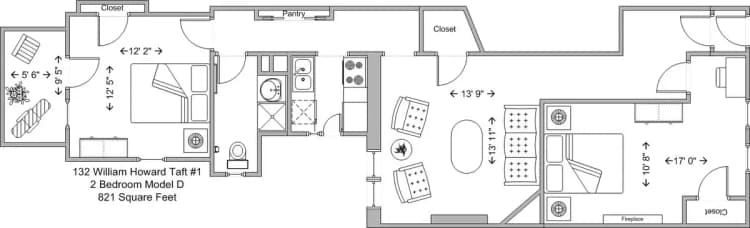 undefined apartments for rent - image - Model D Floorplan.jpg