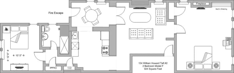 undefined apartments for rent - image - Model F Floor Plan.jpg