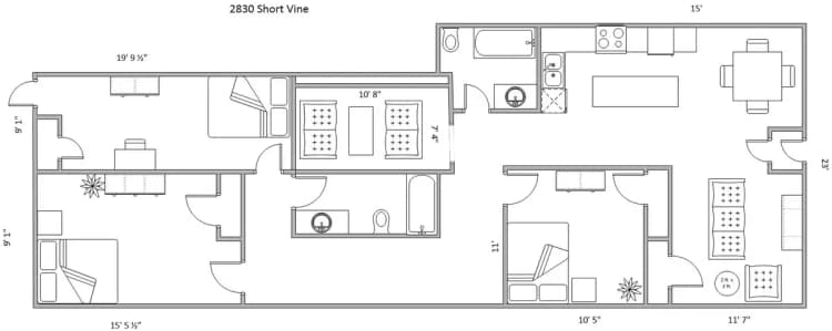 undefined apartments for rent - image - 2830 Short Vine Floor Plan.jpg