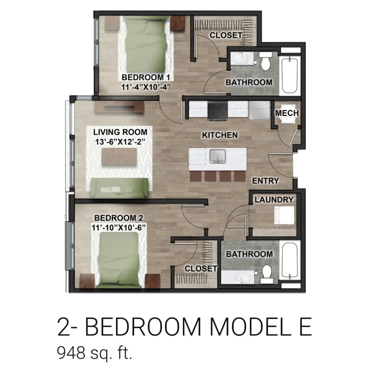 undefined apartments for rent - image - 2630 SV 2BR Model E.jpg